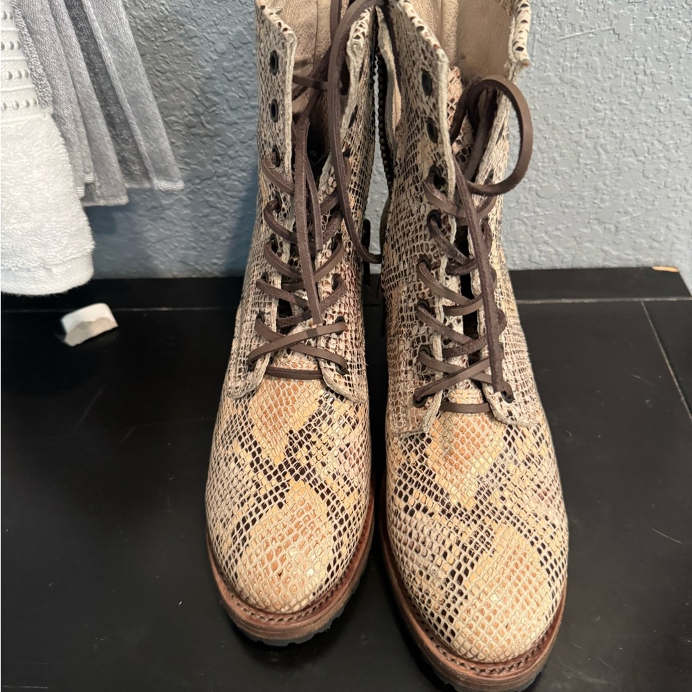 Freebird by Steven Snakeskin Ankle Boots - Picture 5 of 5